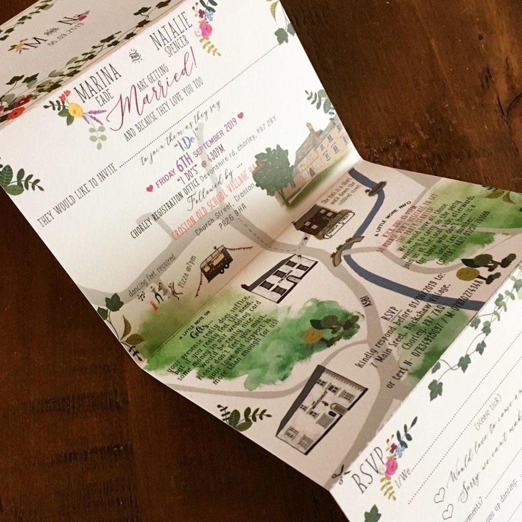 Fairytale inspired wedding invitations