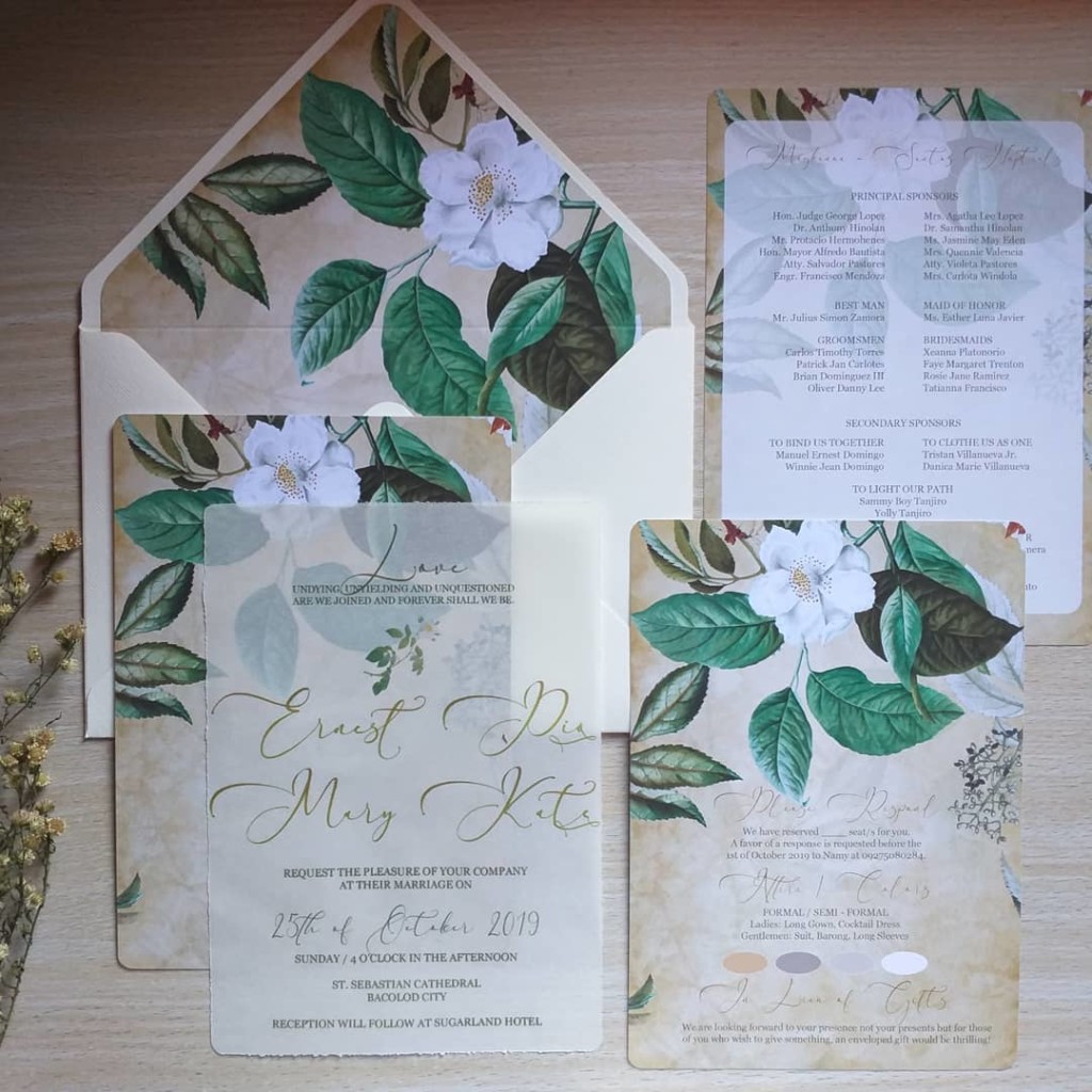 Fairytale inspired wedding invitations