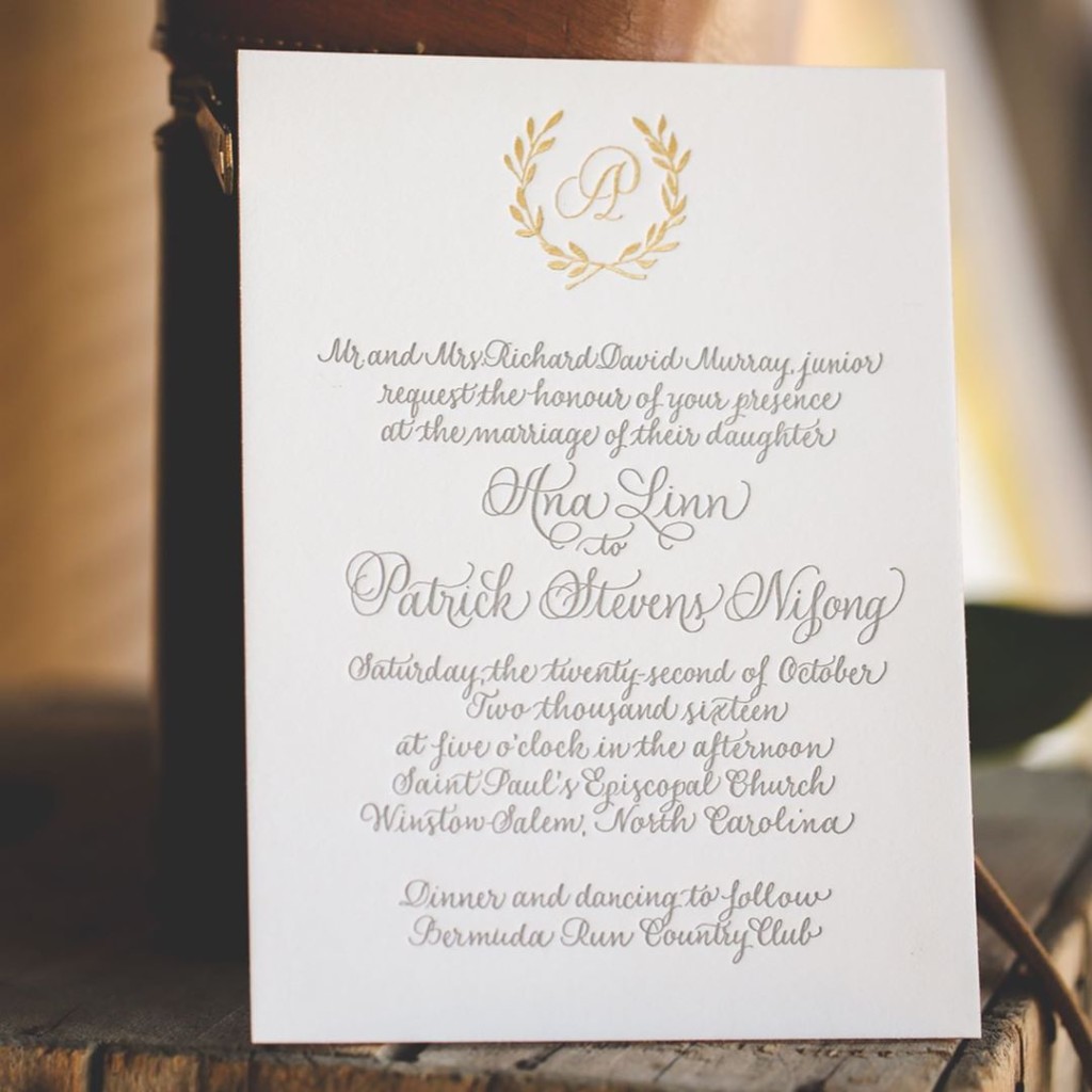 Calligraphy Wedding Invitations