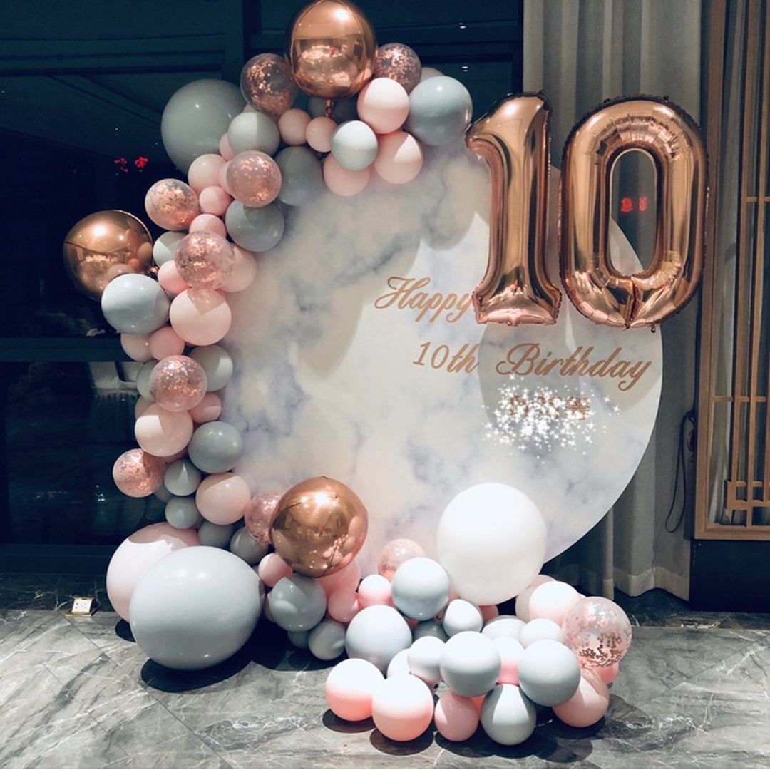 ‘10th Birthday’ Balloon Arch Decoration