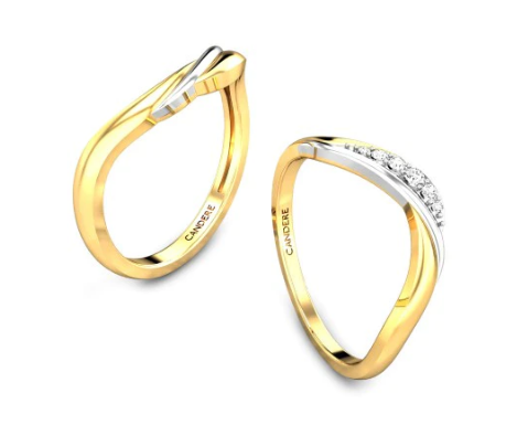 Gold & Diamond Couple Rings