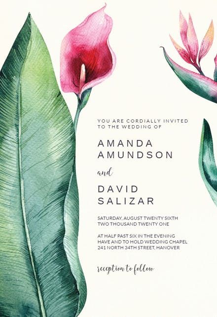 Wedding Card Matter In English