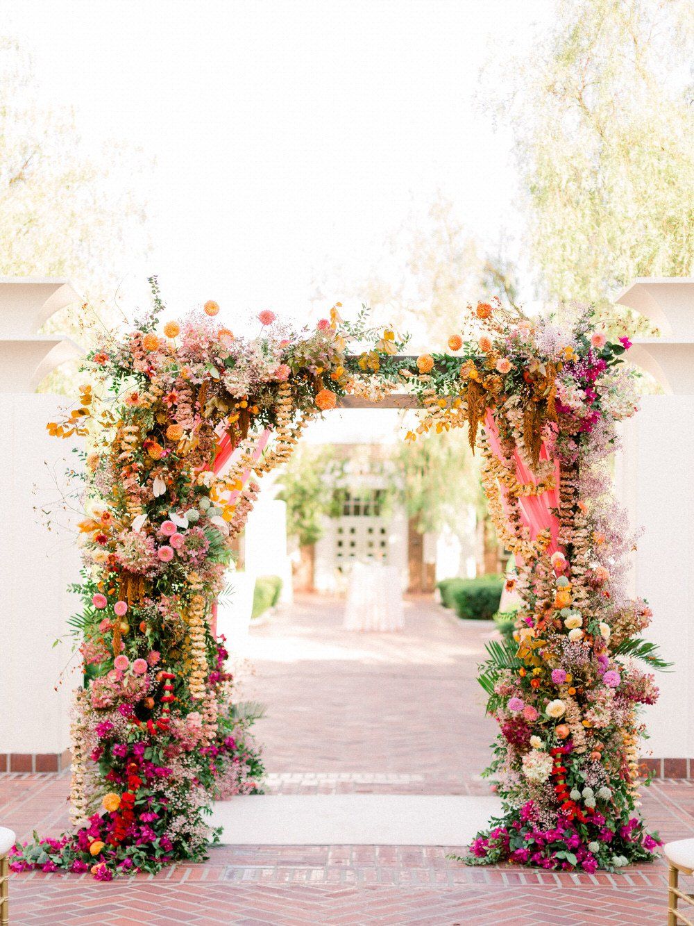 The Perfect Window Frame Ring Ceremony Decoration