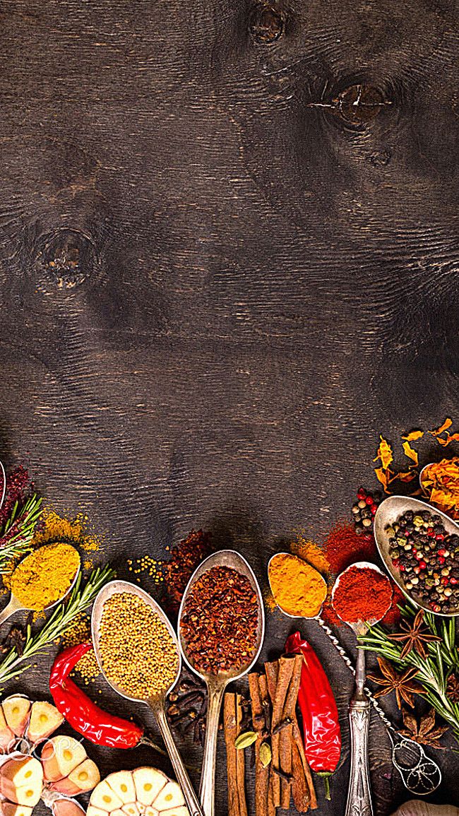 Indian Spices for Bengali Wedding Menu Card