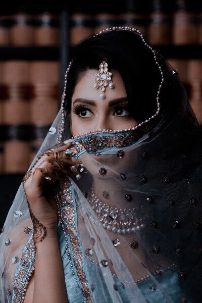 Grey Indian Wedding Veil