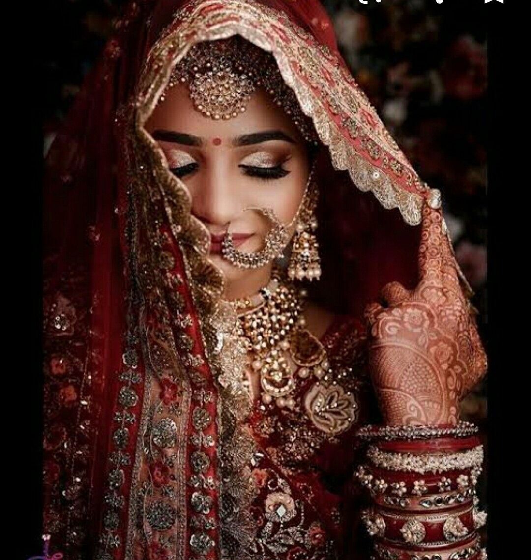 Threadwork Border Indian Wedding Veil