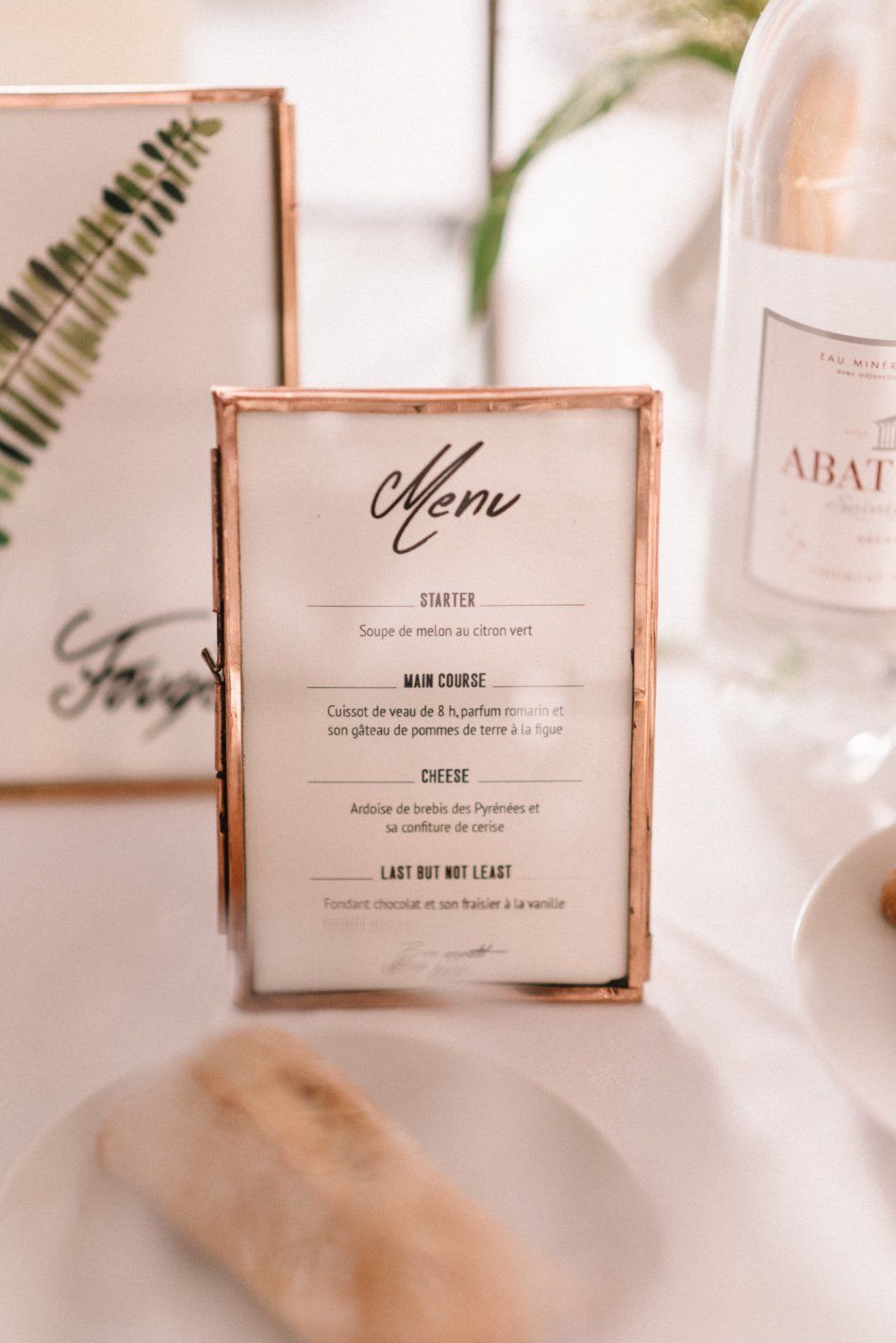 The Well Framed Bengali Wedding Menu Card