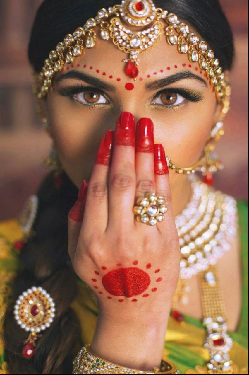 Bengali Bride Alta Design for Hand