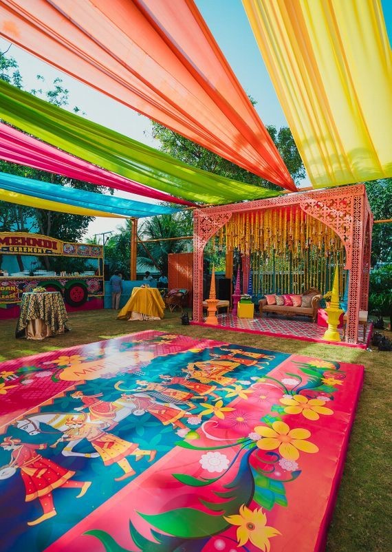 Colourful Playside Decoration for Wedding Stage