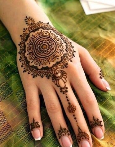 Palm Side Mandala Mehendi Design