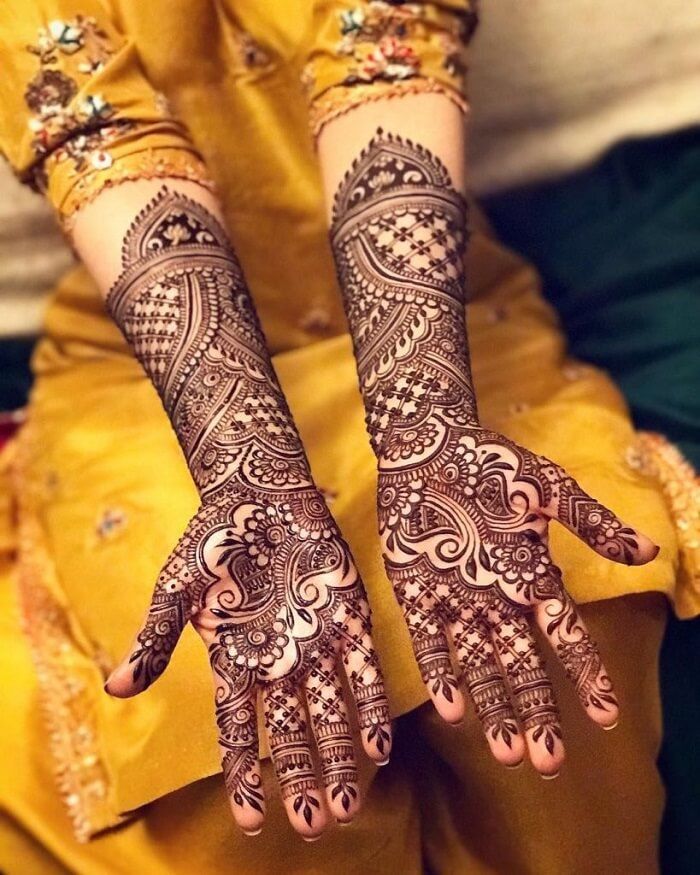 Patterns and Lines Mehndi Dubai Design,Dubai Mehndi Designs