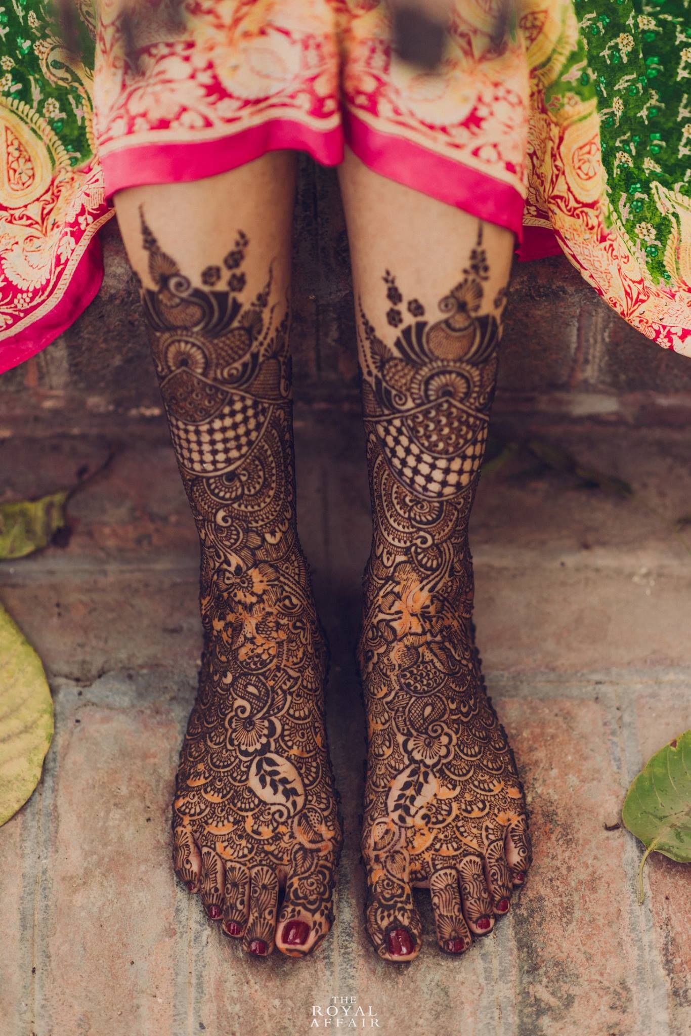 Peacock Dubai Mehendi Design for Feet