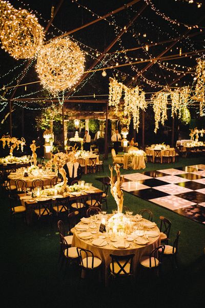 Picturesque Lights Decoration for Wedding Stage