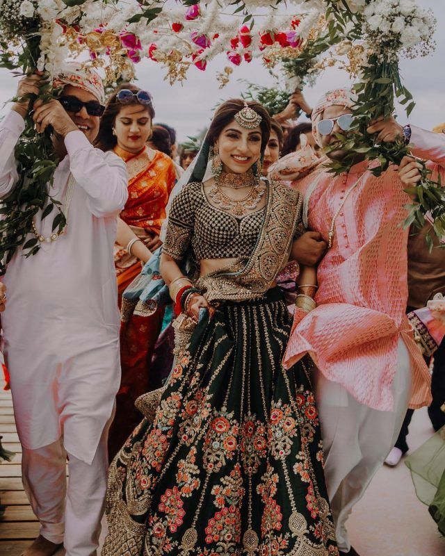 The Velvet Green Bridal Lehenga