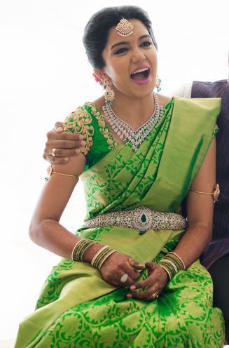 The Aqua Green Bridal Saree