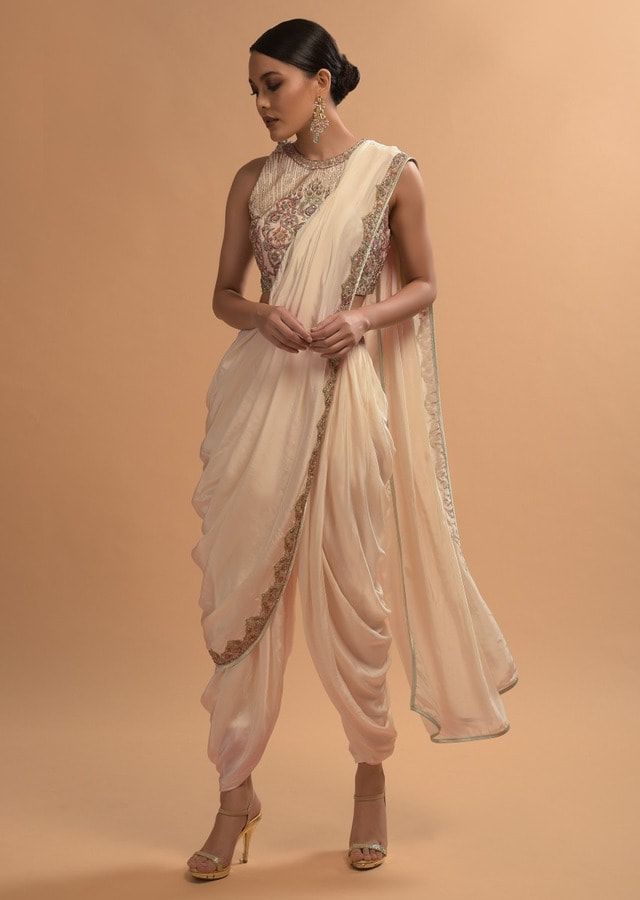 Ivory White Dhoti Salwar