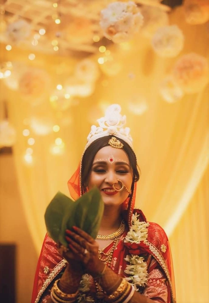 Red Roses and Jasmine Flower Bengali Wedding Garlands