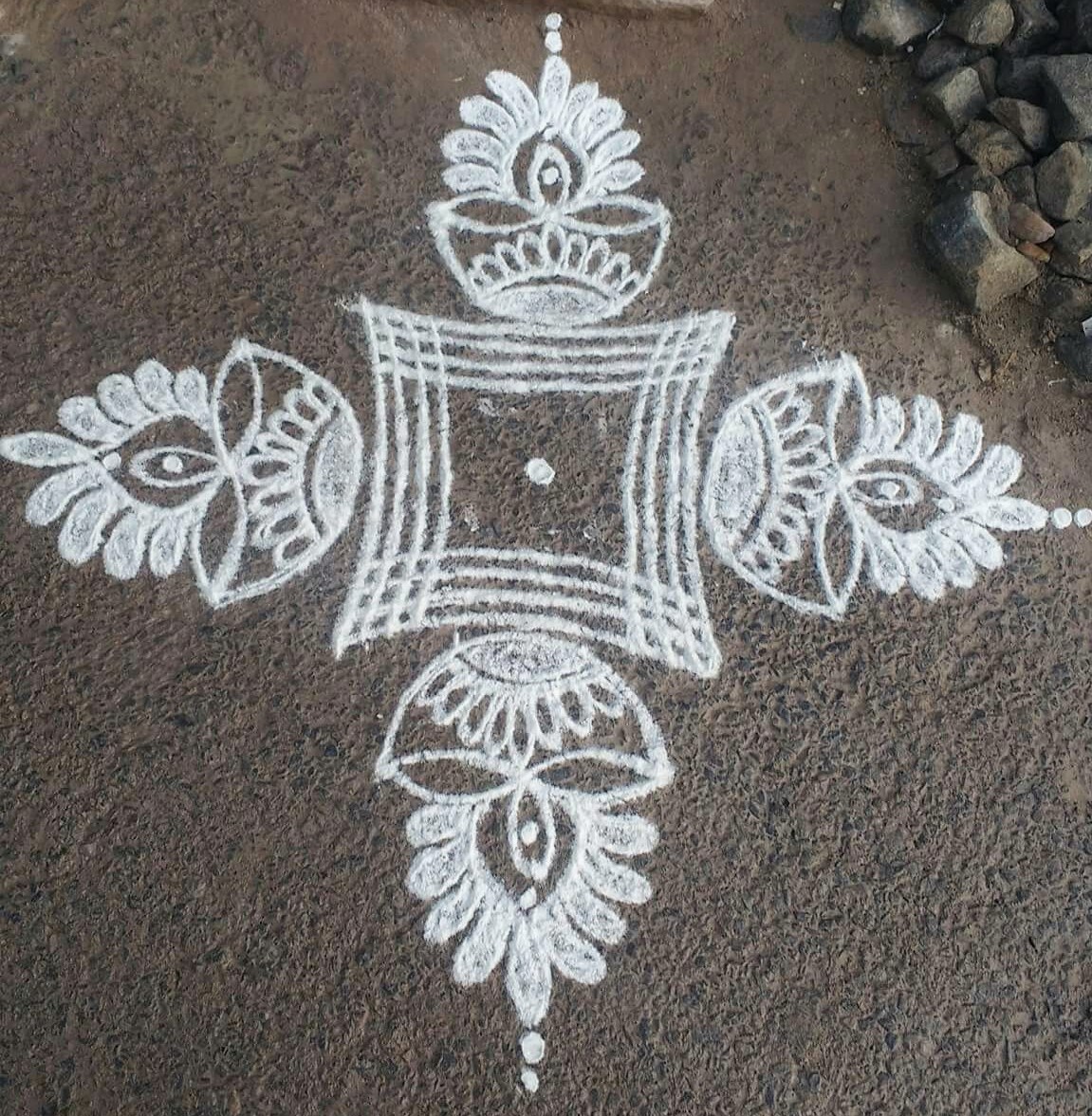 Bengali Alpana Rangoli Kolam