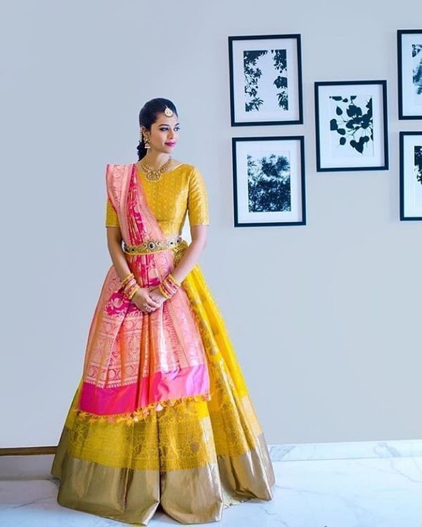 The Classic Banarasi Dupatta Draping Styles for Lehenga