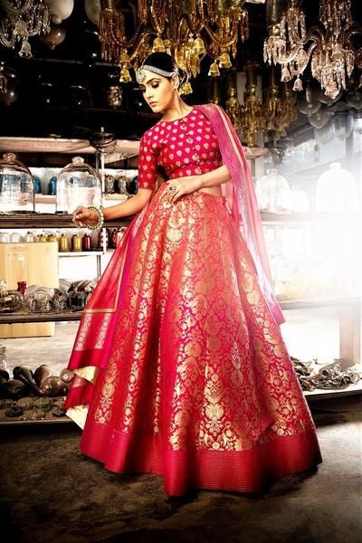 The Choli and Jacket Banarasi Bridal Lehenga