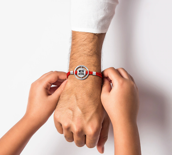 925 Silver Mera Veera Rakhi For Hero Bhai 