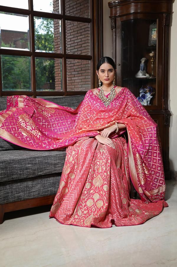 The Pink Banarasi Bridal Lehenga