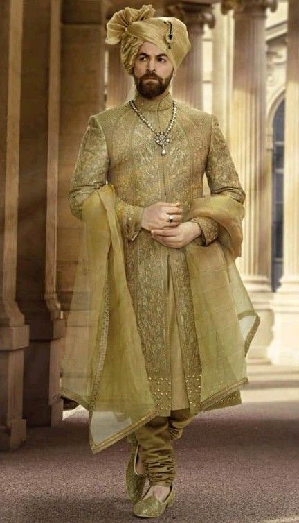 The Brushed-Silver Rajputi Sherwani Jodhpur