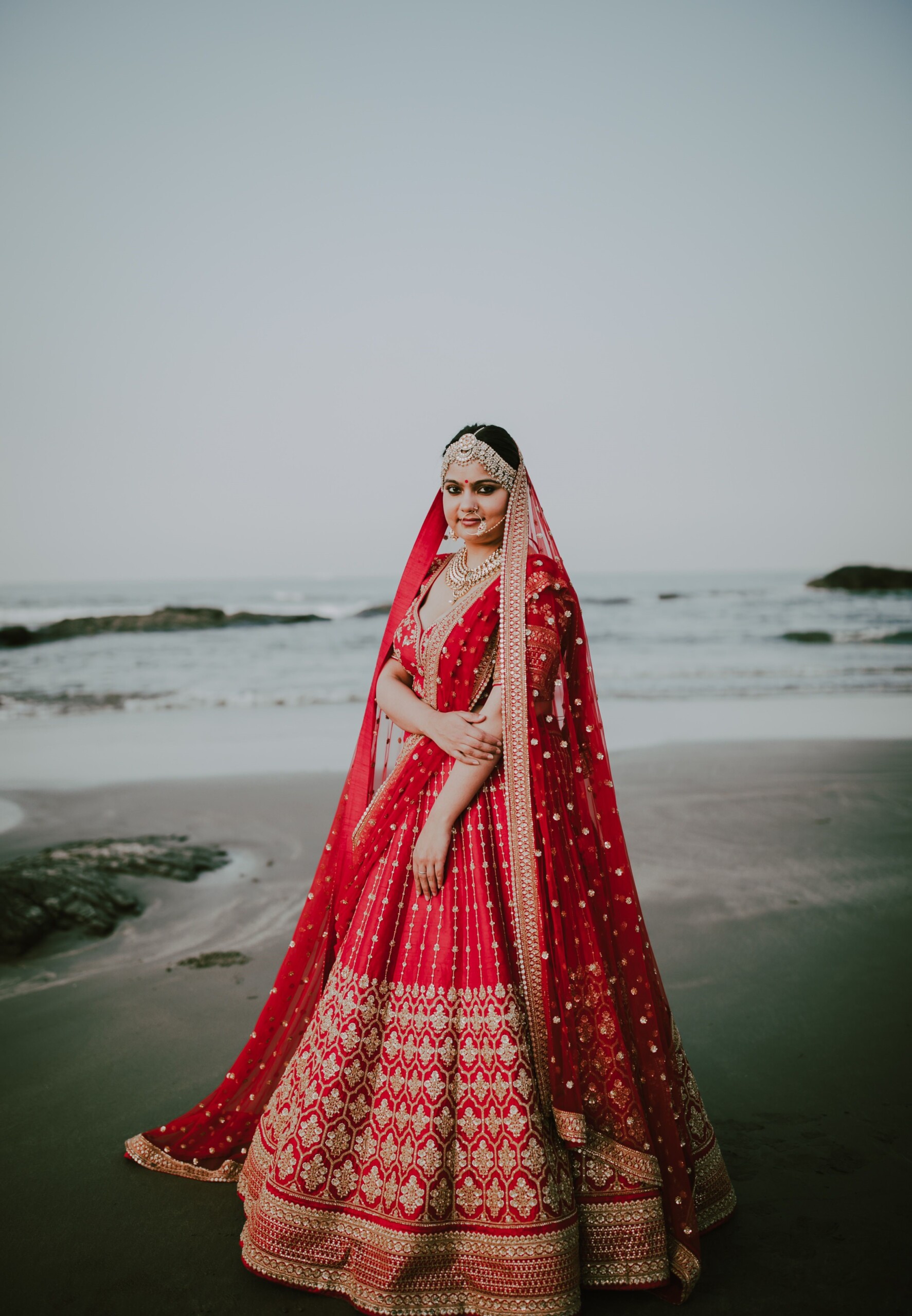 The All-Red Banarasi Bridal Lehenga