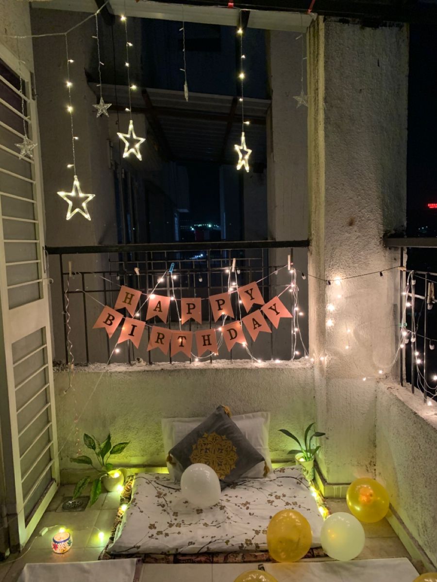 The Terrace Birthday Room decoration idea