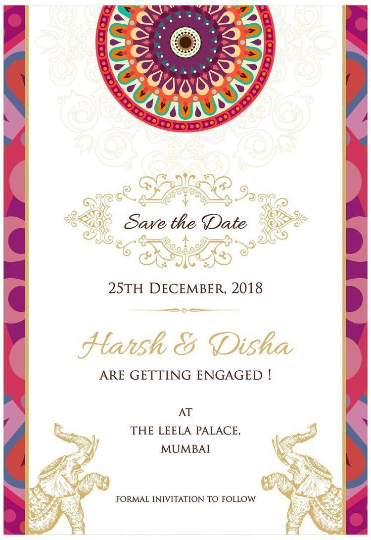 Magazine Style Engagement Invitation