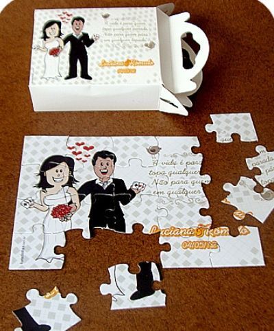 The Puzzle Engagement Invitation Card Idea