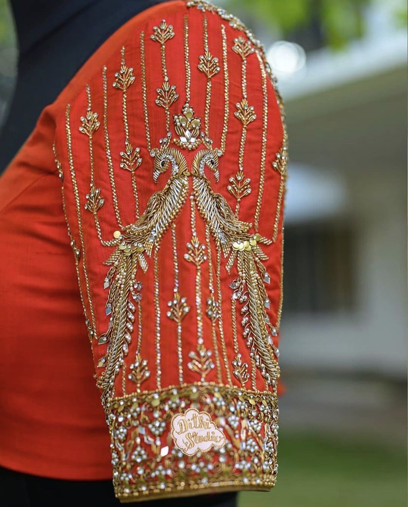 The Maggam Wedding Machine Embroidery Blouse Designs