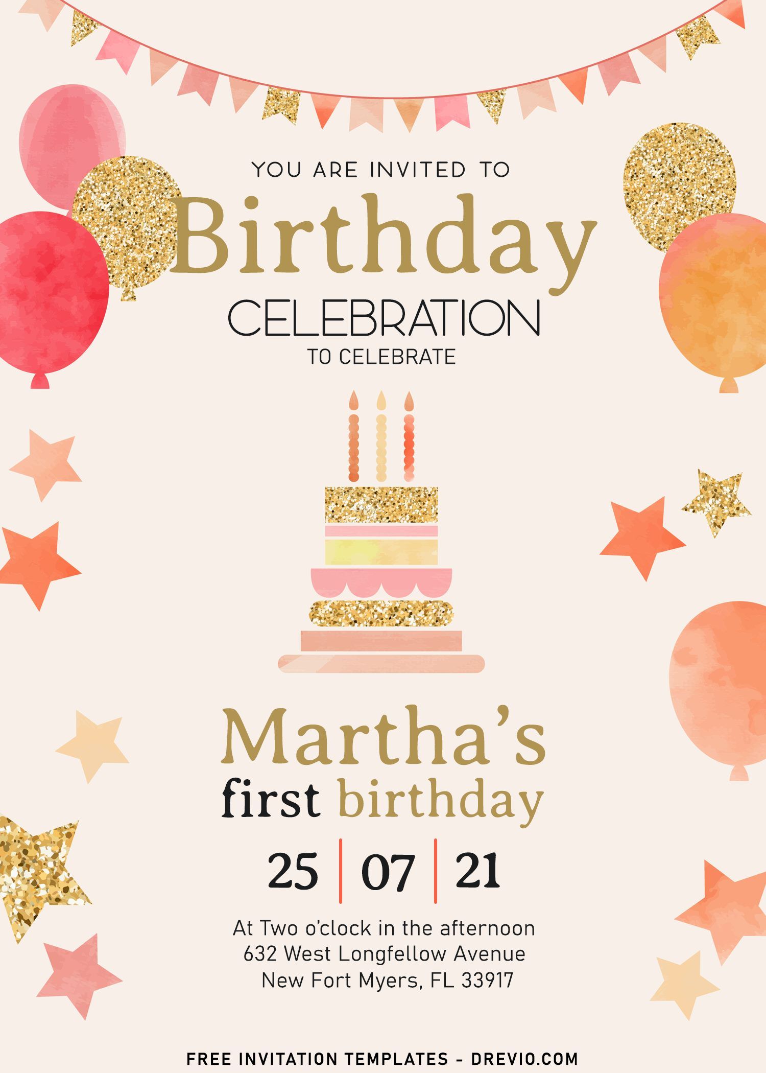 Formal Birthday Invitation Message Ideas
