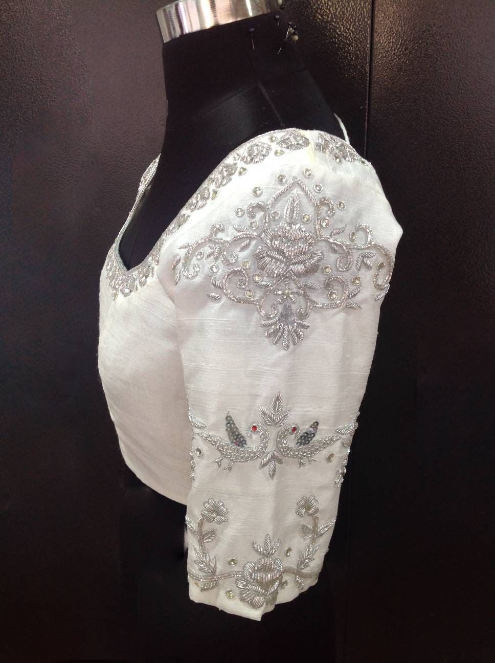 The Pearl Wedding Machine Embroidery Blouse Designs