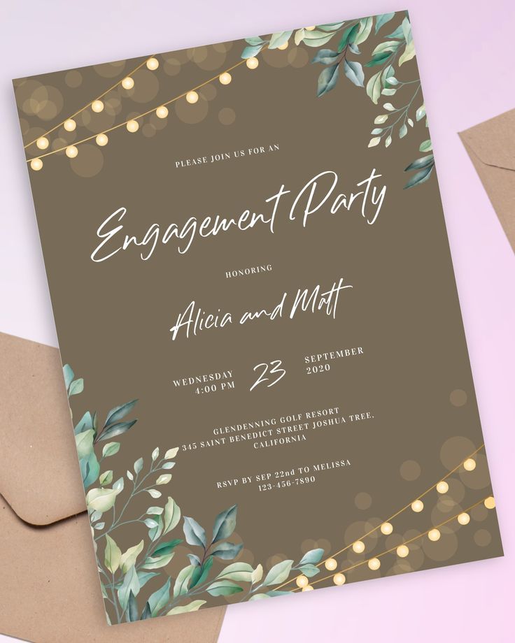 General Engagement Invitation Message