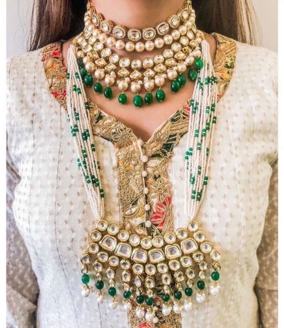 Kundan Necklace Rani Haar Design
