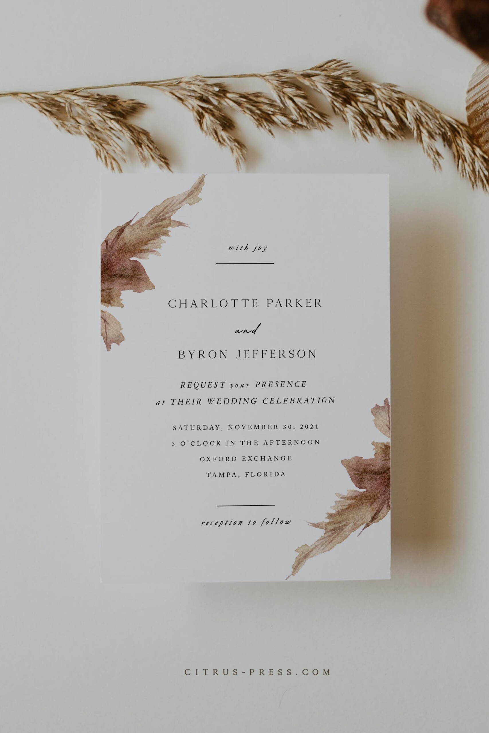 The Quote Wedding Invitation Message