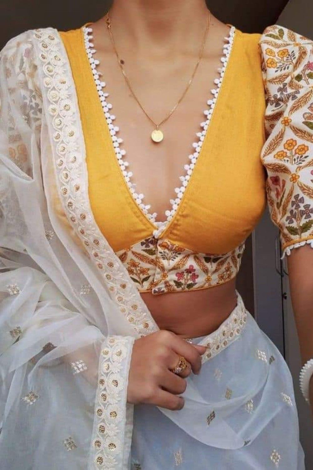 The Jacket Inspired Wedding Simple Attractive Blouse Design