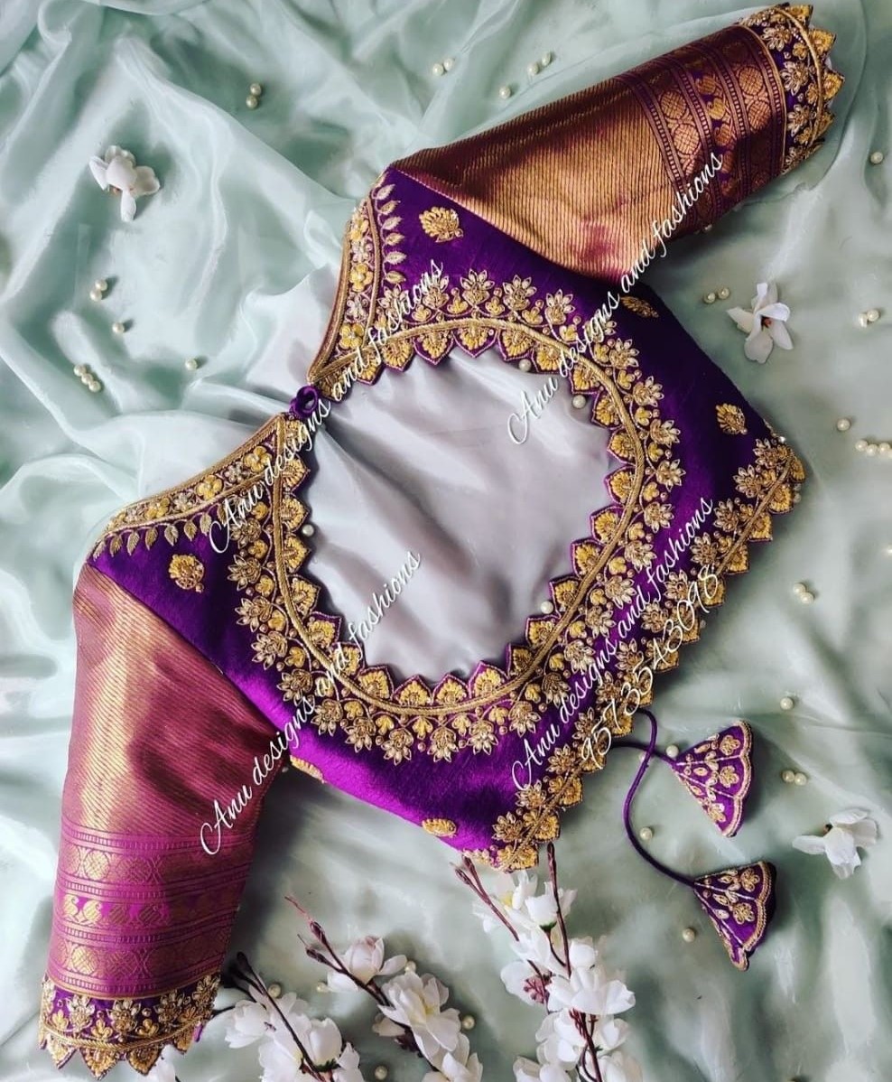 The Maggam Wedding Simple Attractive Blouse Design