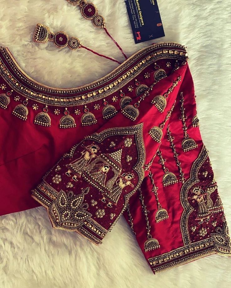 The Maggam Wedding Blouse Embroidery Designs