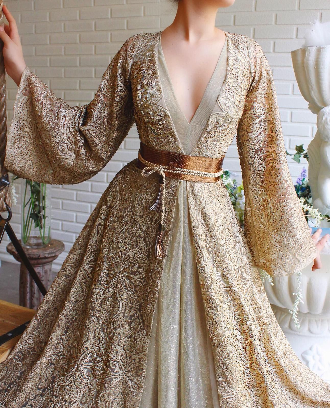 With Belt Wedding Gowns Inspiration