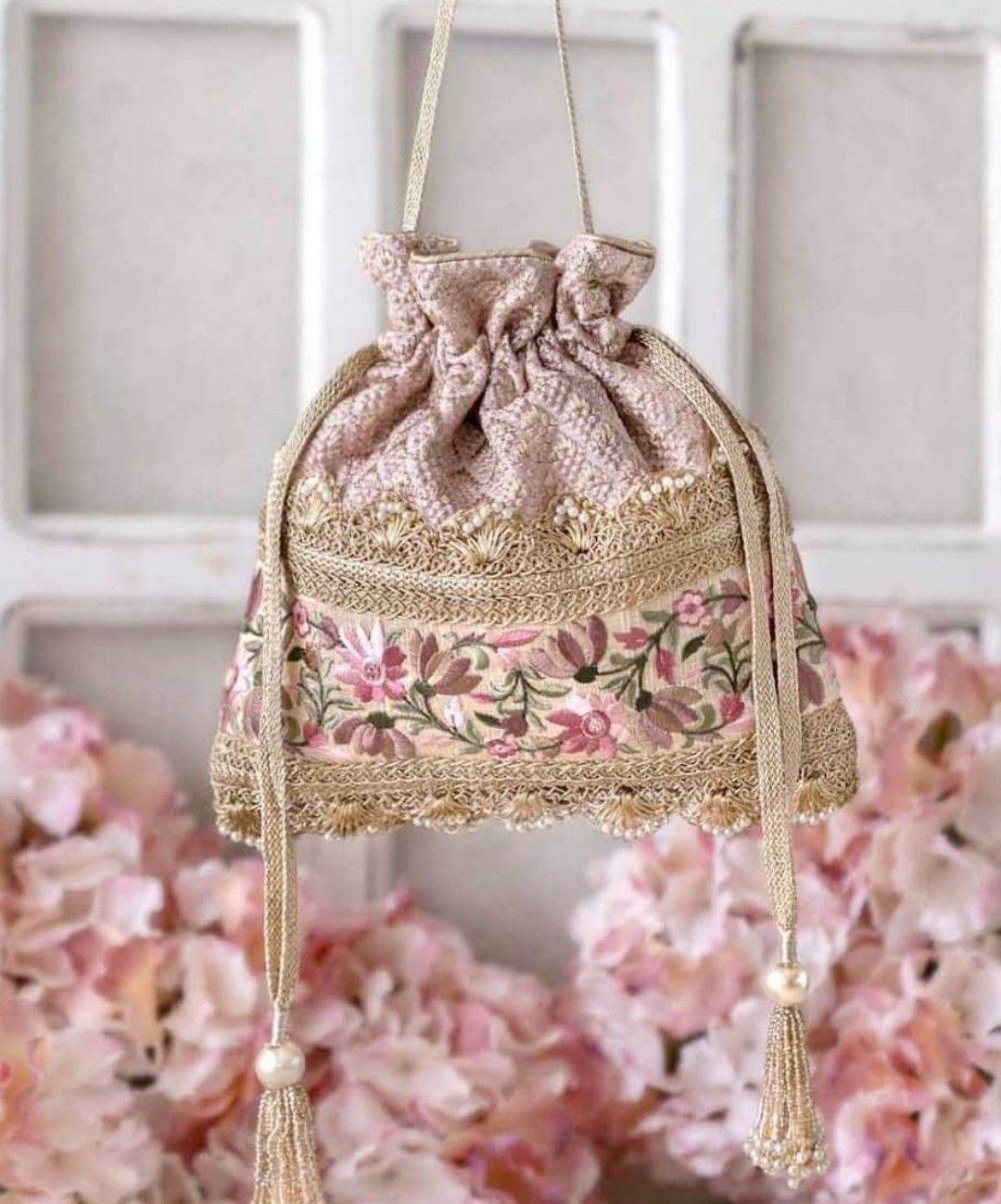 Floral Bridal Potli Bags