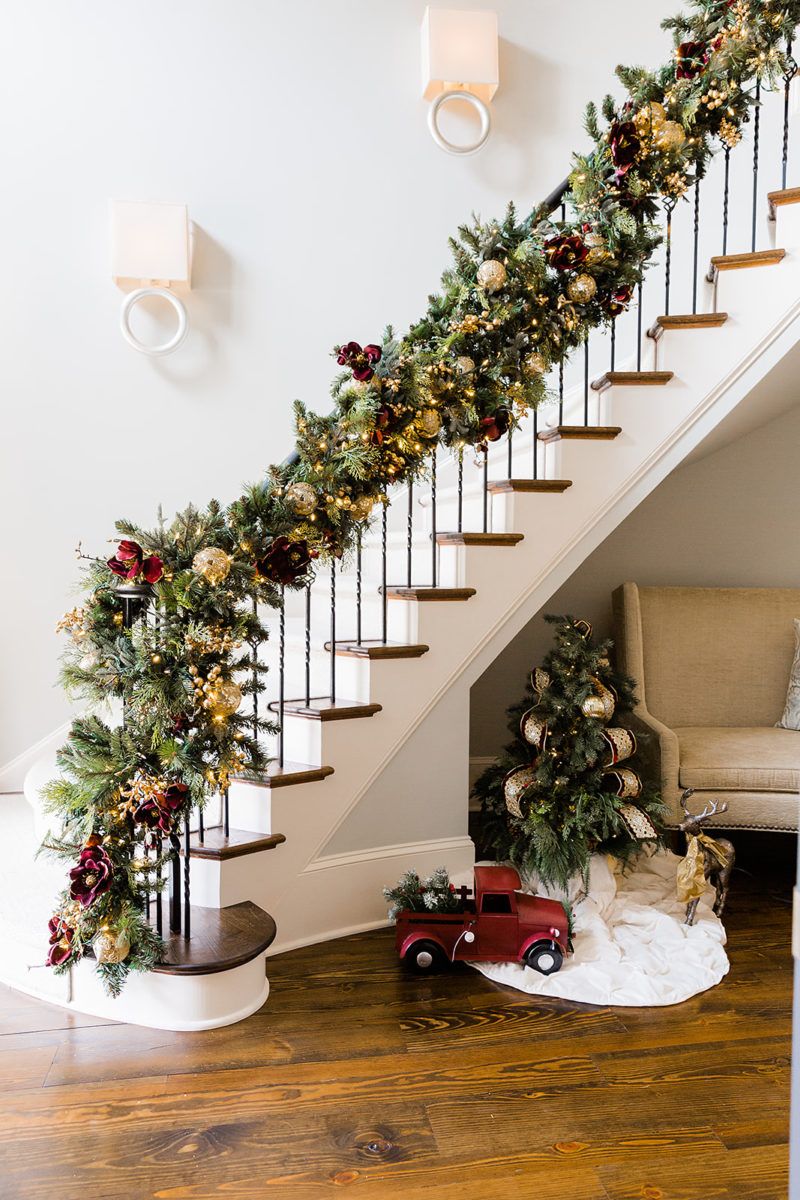 Staircase Christmas Decorations