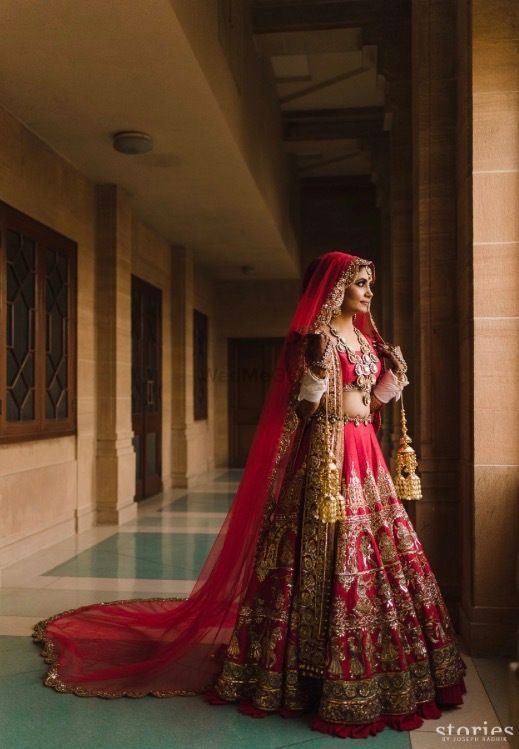 The Dramatic Trail Lehenga designs