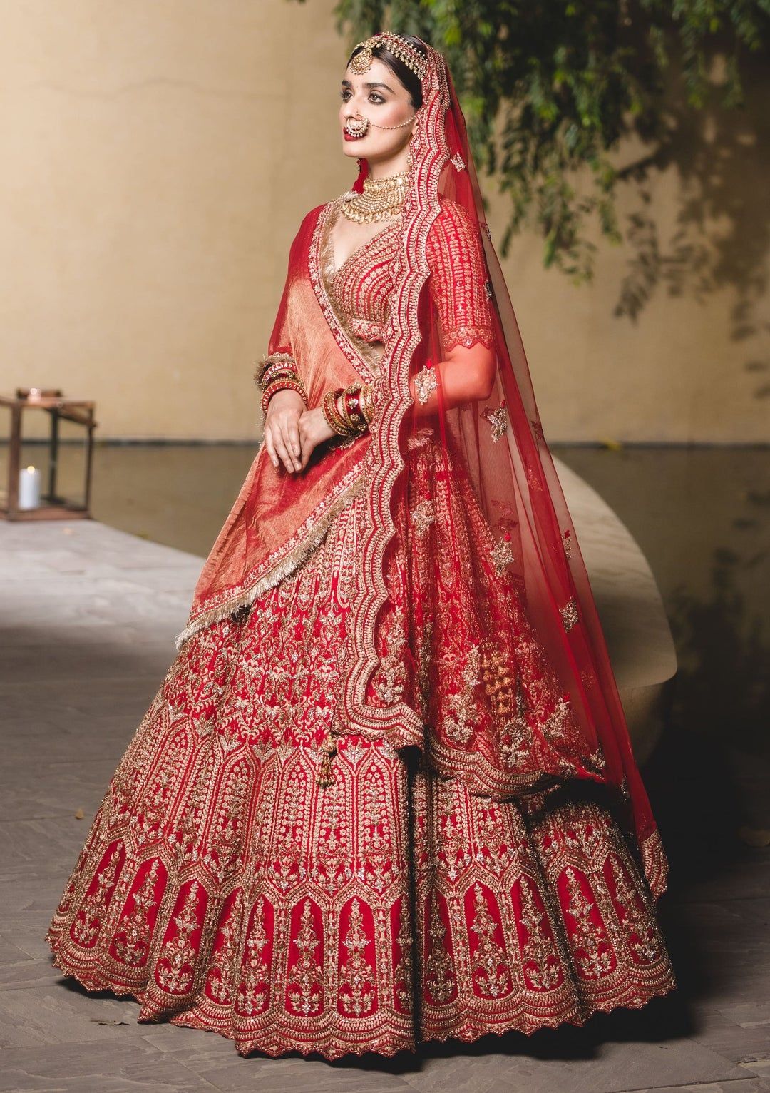 The Red Lehenga designs