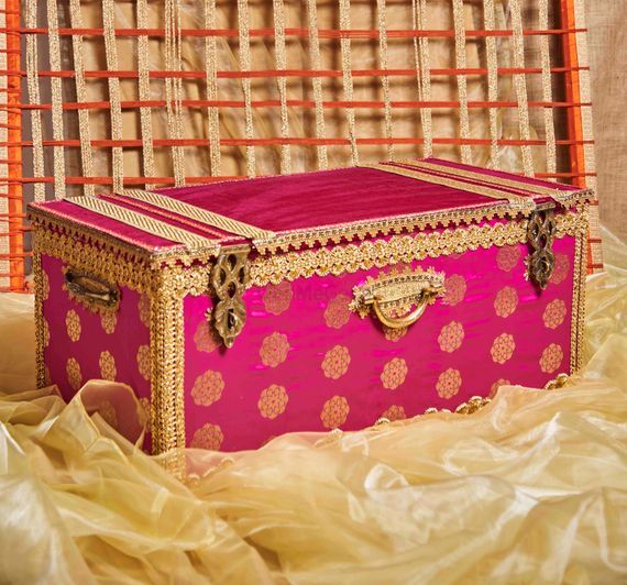 Trunk Style Bridal Vanity Box 