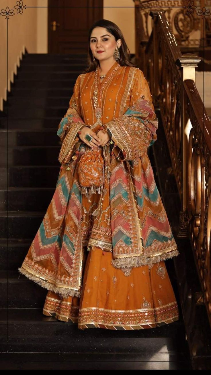 Yellow Ochre Bridal Gharara