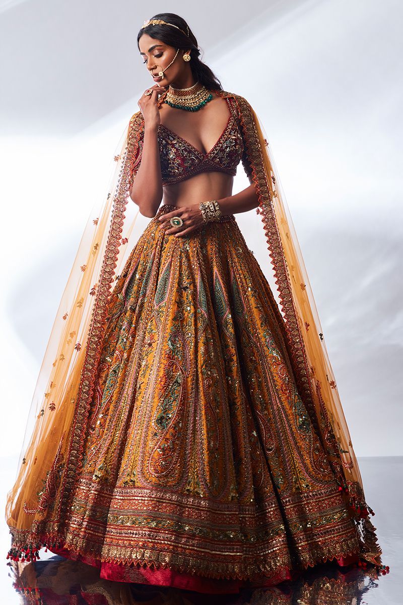 Zarikari Rajasthani Bridal Lehenga