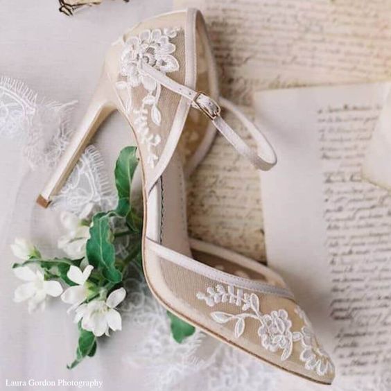 Lace Bridal Wedding Heels