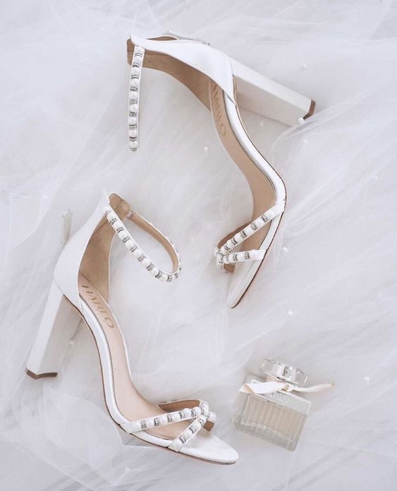 White Collection Nude Wedding Shoes